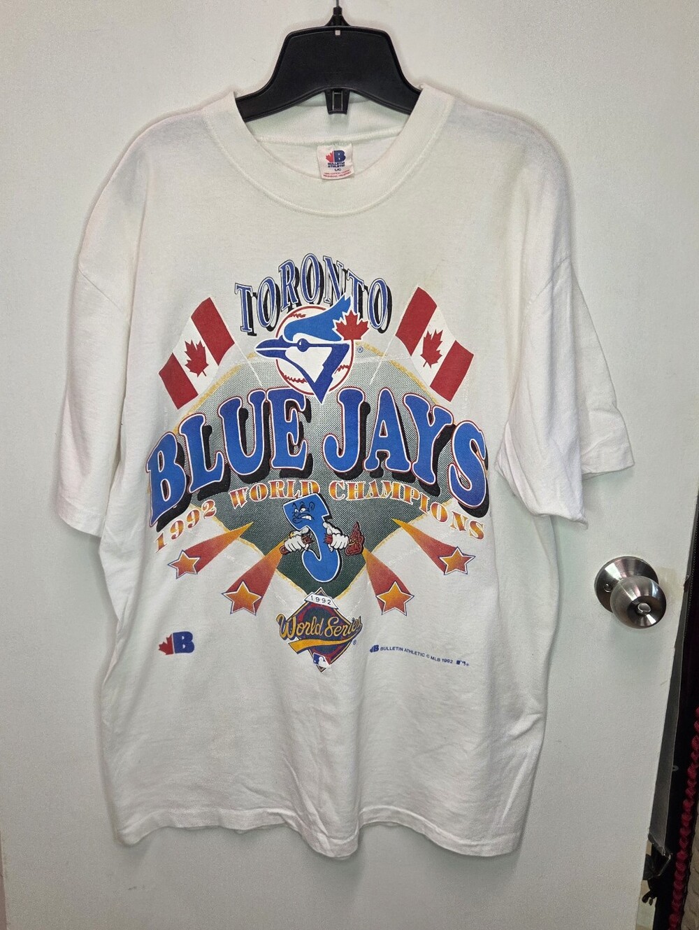Toronto Blue Jays White Graphic Tee - 1992 World Champions
